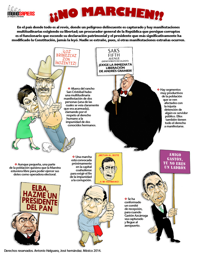 ¡No marches! Domingo 9 de marzo de 2014